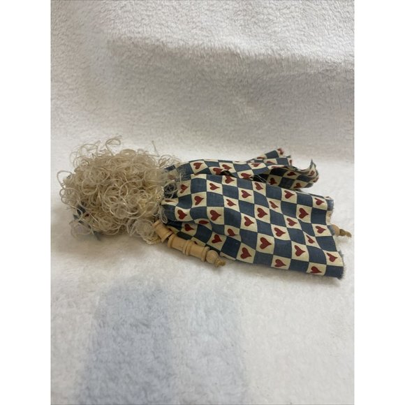 Vintage Hand Crafted Thread Wooden Spool Doll - Picture 7 of 9